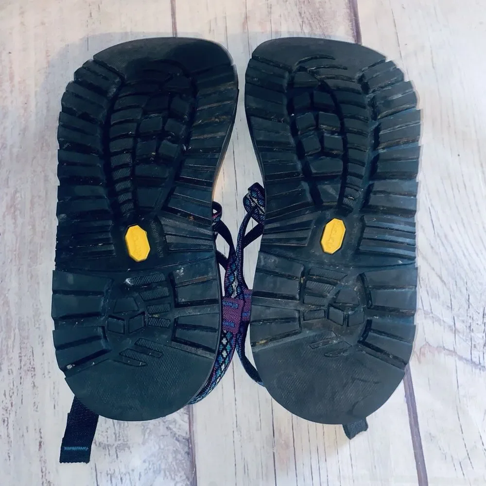 Chaco ZX/2 Sandals Mens 11 Made USA Vibram Double Strap Toe Loop Hiking